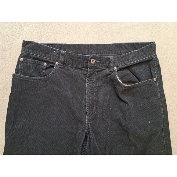 Vintage LL Bean Corduroy Pants Mens 38x32 Blue Outdoor Hiking Camp Relaxed Fit - Picture 2 of 10